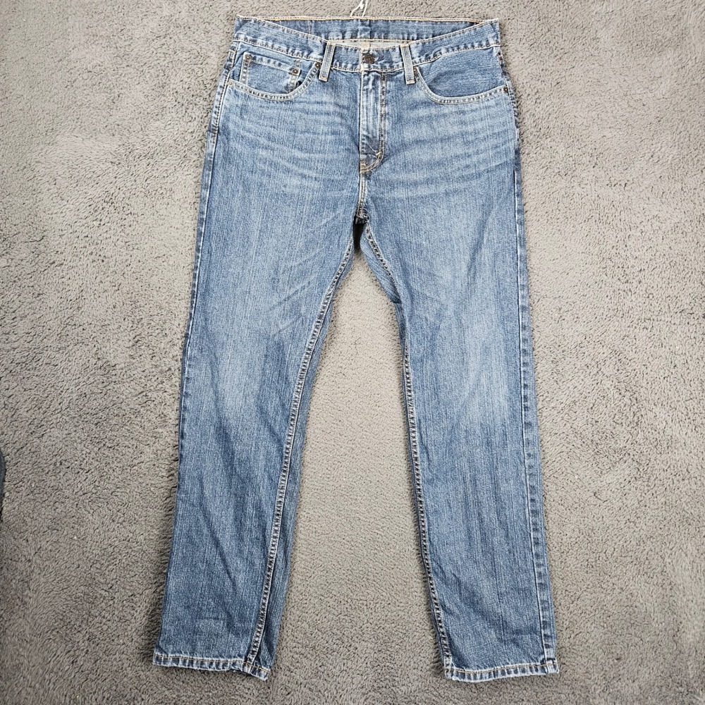 Levis 559 Relaxed Straight Jeans Mens 33x32 Blue Medium Wash Denim